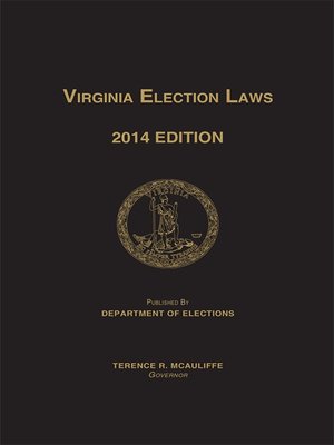 cover image of Virginia Election Laws